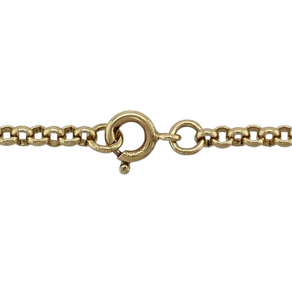 This pre-owned 9ct yellow gold Belcher chain is a classic and versatile design, featuring traditional rounded Belcher links.

Design: Featuring a traditional Belcher link design, this chain has a classic profile finished in warm 9ct yellow gold.
Material: Made from 9-carat yellow gold.
Chain Detail: Belcher links measure approximately 2mm wide.
Size & Weight: Approximately 18 inches long. Total weight 7.70 grams.