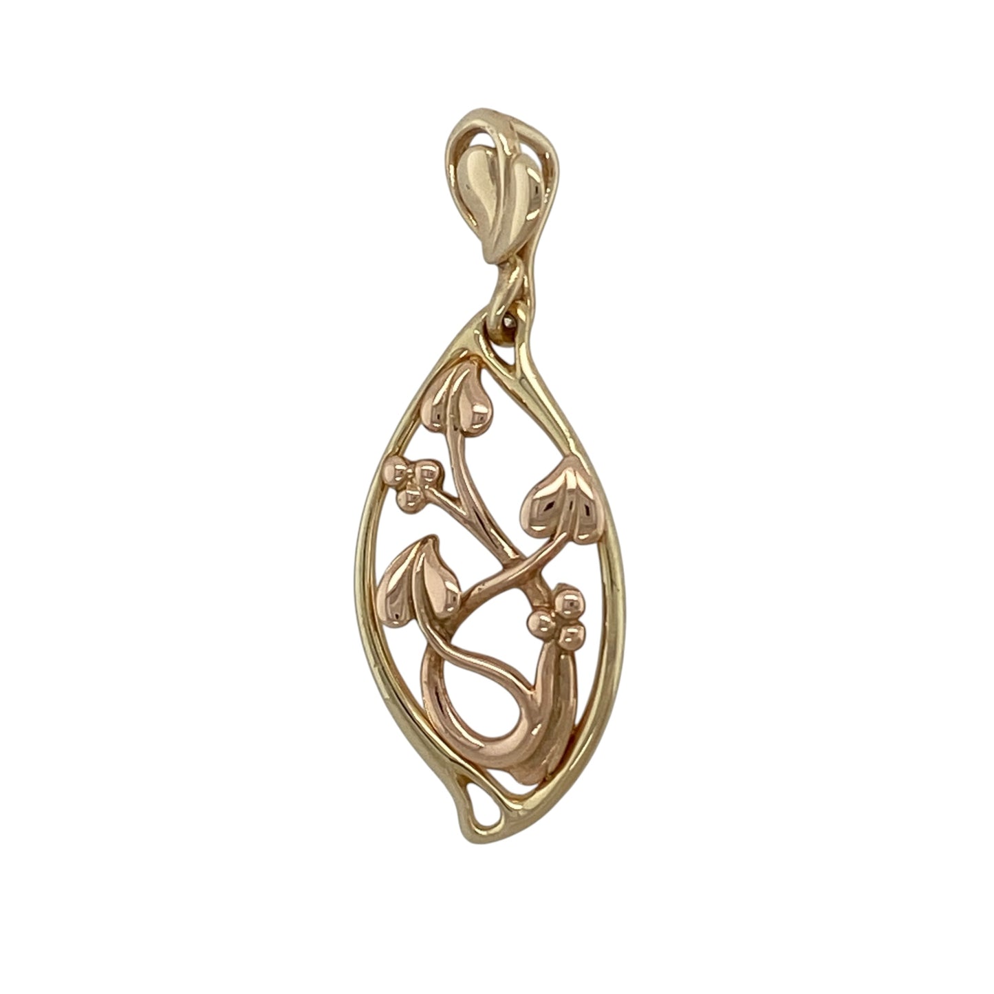 9ct Gold Clogau Tree of Life Marquise Shaped Pendant