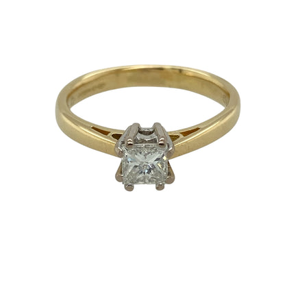 18ct Gold & Diamond Solitaire Ring