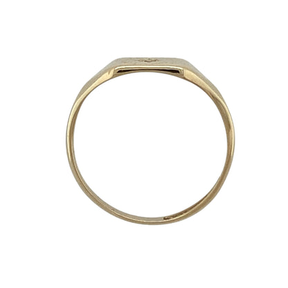 9ct Gold & Diamond Signet Ring