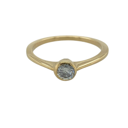 18ct Gold & Diamond Solitaire Ring