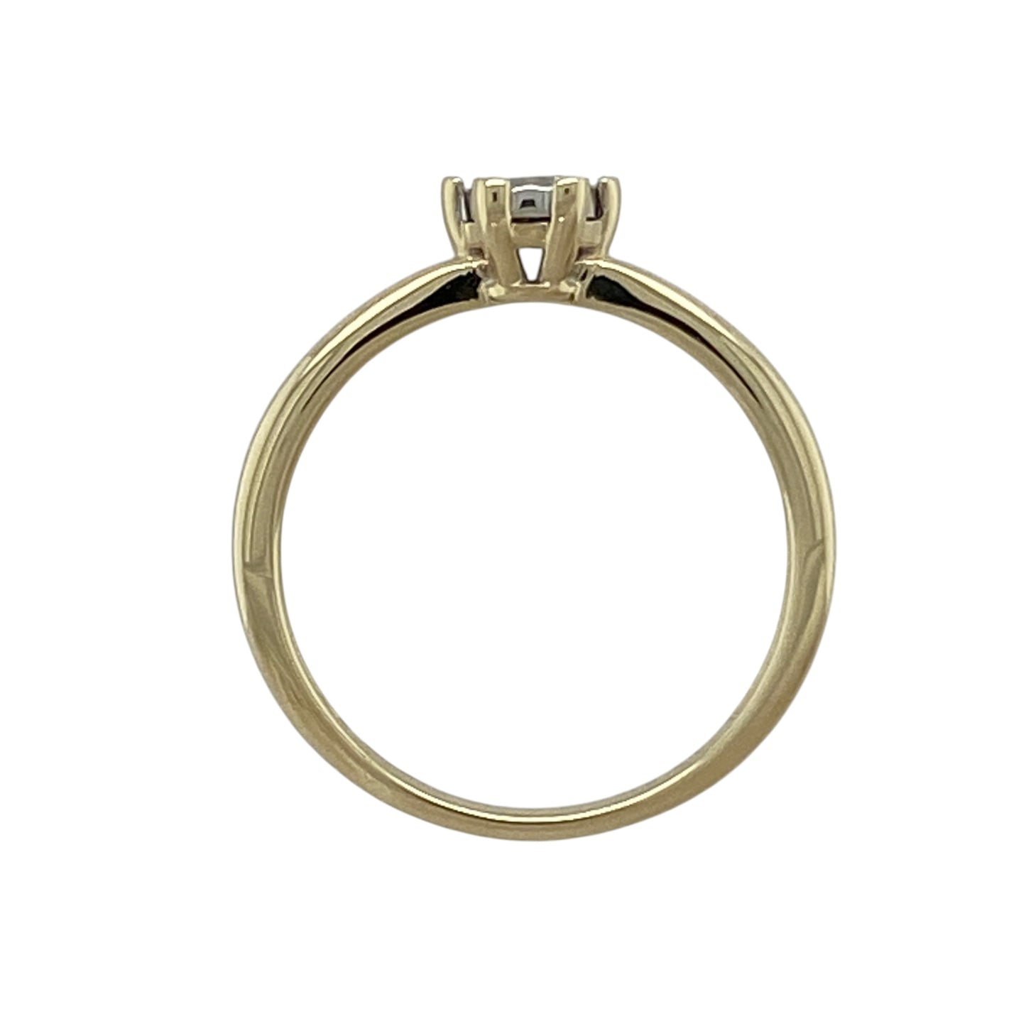 9ct Gold & Diamond Illusion Set Solitaire Ring