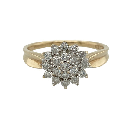 9ct Gold & Diamond Cluster Ring