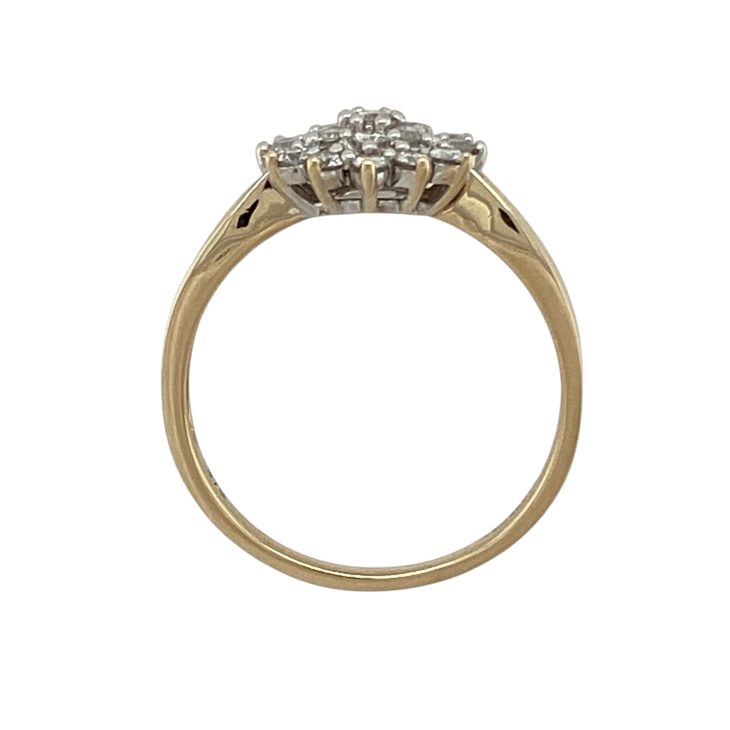 9ct Gold & Diamond Cluster Ring