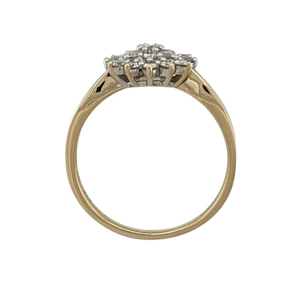 9ct Gold & Diamond Cluster Ring