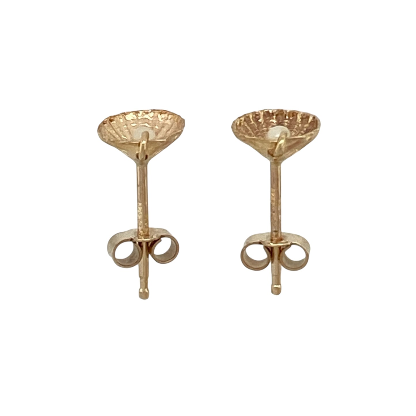 9ct Gold & Pearl Shell Stud Earrings
