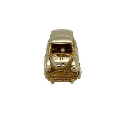 This pre-owned 9ct yellow gold car pendant is a distinctive novelty design, featuring a detailed car motif in warm yellow gold.

Design: Featuring a decorative car-shaped design, this pendant has a distinctive finish in warm 9ct yellow gold.
Material: Made from 9-carat yellow gold.
Pendant Detail: Car-shaped pendant with a bail measuring approximately 4mm in diameter.
Size & Weight: Total weight 4.30 grams.