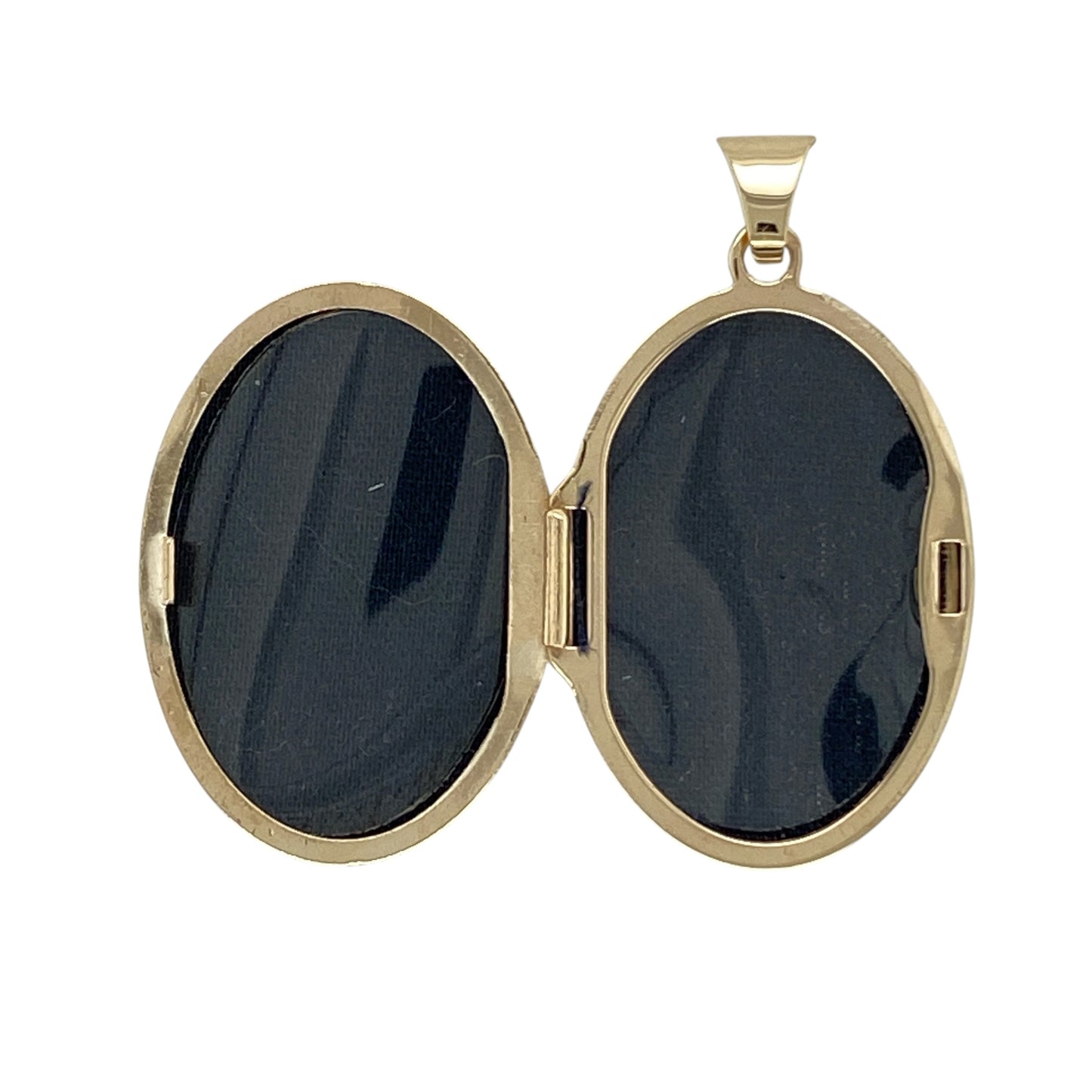 9ct Gold Oval Flower Locket