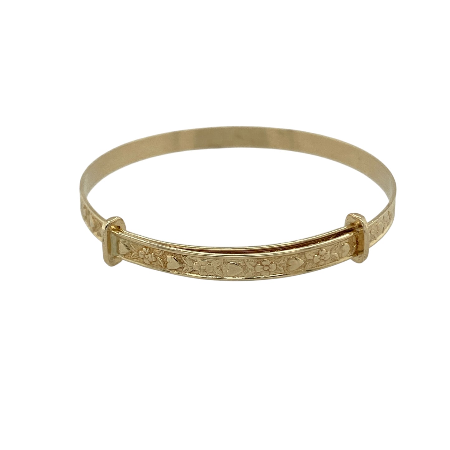 9ct Gold Patterned Expanding Bangle Bangle