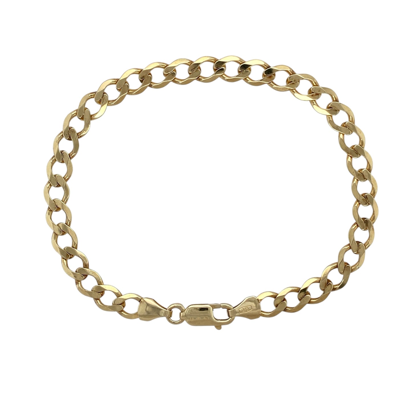9ct Gold 7.5" Curb Bracelet