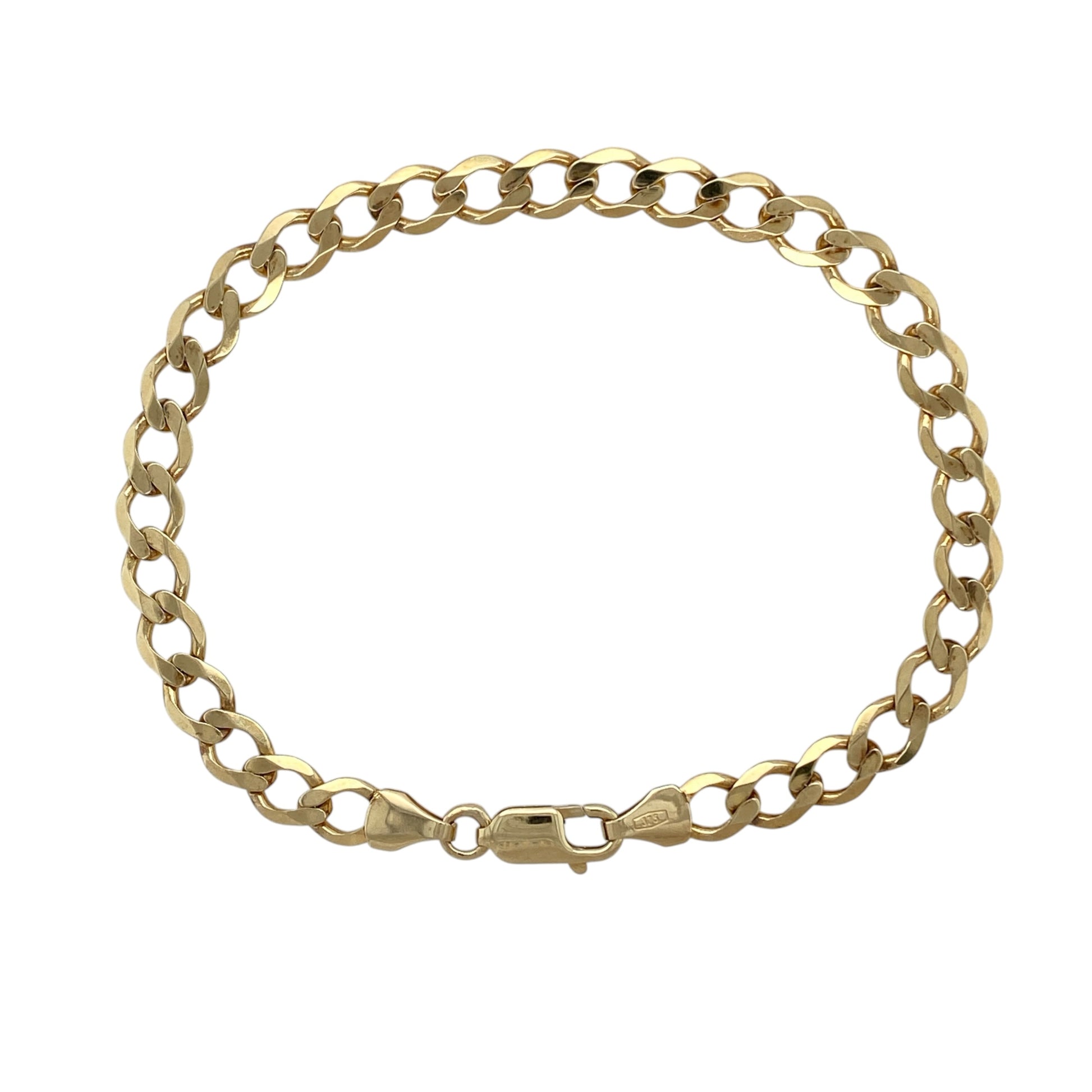 9ct Gold 7.5" Curb Bracelet