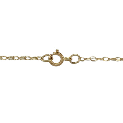 9ct Gold Footprint Oval Locket 19" Necklace