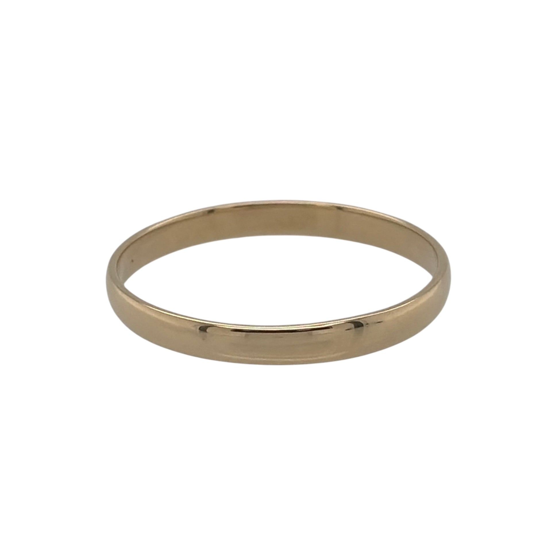 9ct Gold 2mm Wedding Band Ring