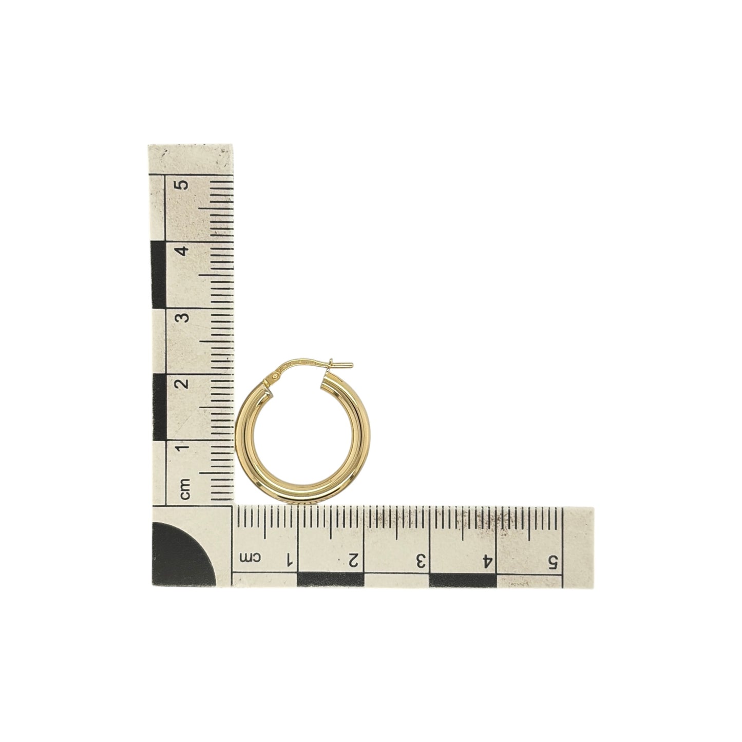 9ct Gold Plain Hoop Creole Earrings