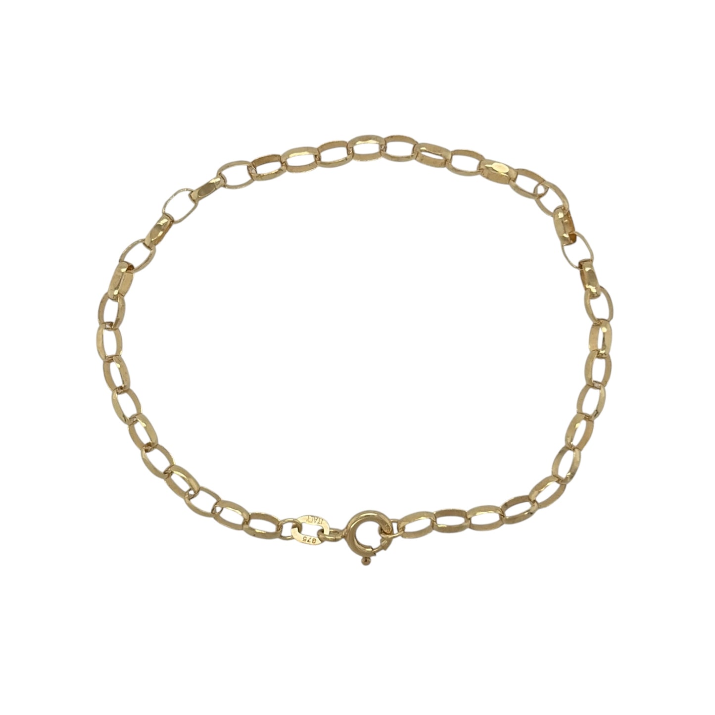 9ct Gold 7" Belcher Bracelet