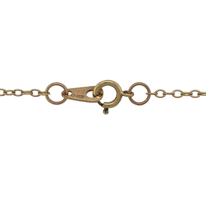 9ct Gold Theatre Faces 16" Necklace