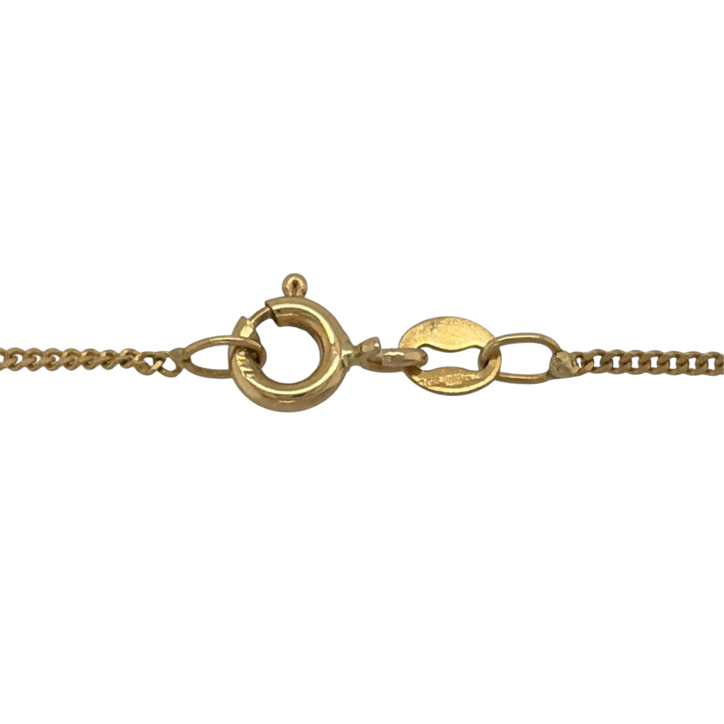 18ct Gold & Diamond Teardrop 18" Necklace