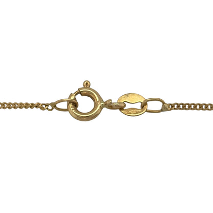 18ct Gold & Diamond Teardrop 18" Necklace