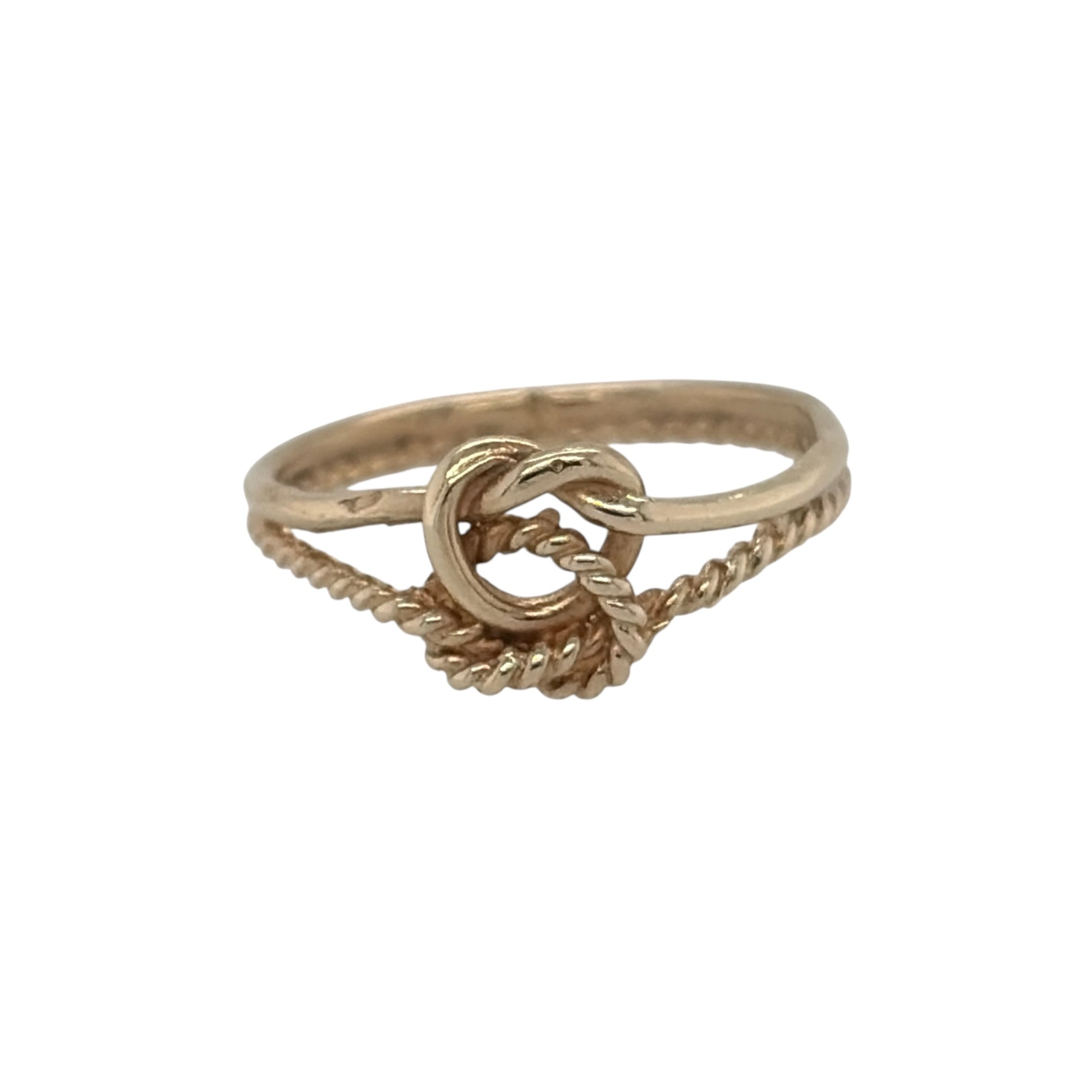 9ct Gold Rope Style Knot Ring