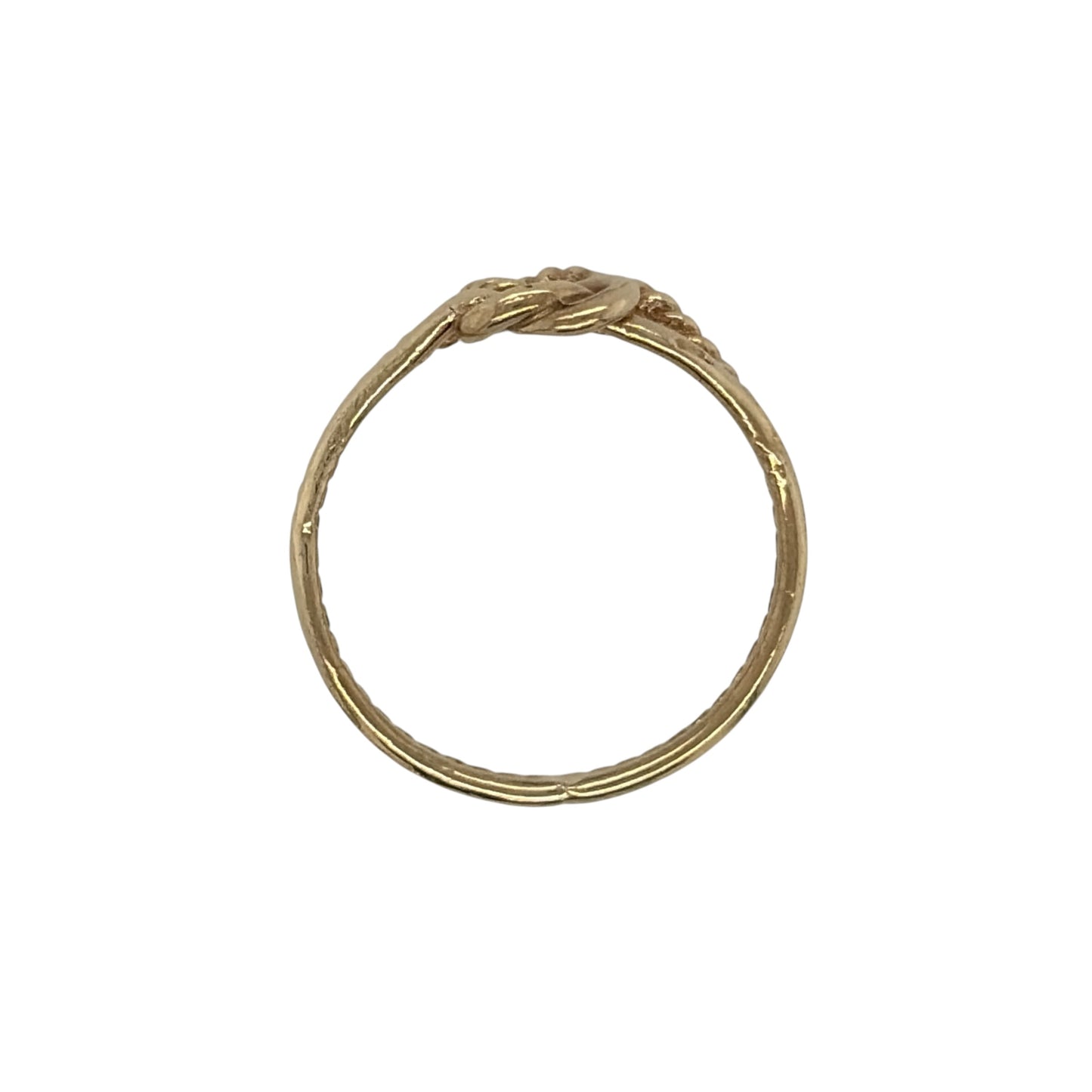 9ct Gold Rope Style Knot Ring