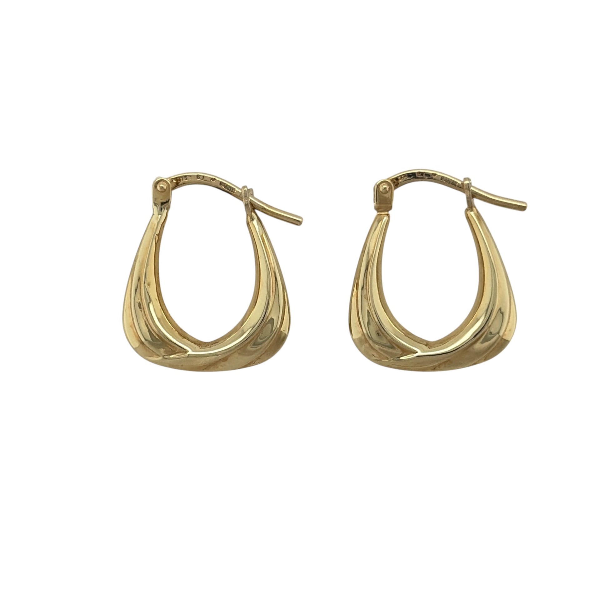 9ct Gold Handbag Creole Earrings