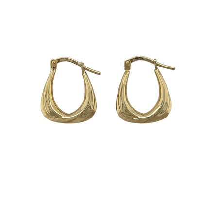 9ct Gold Handbag Creole Earrings