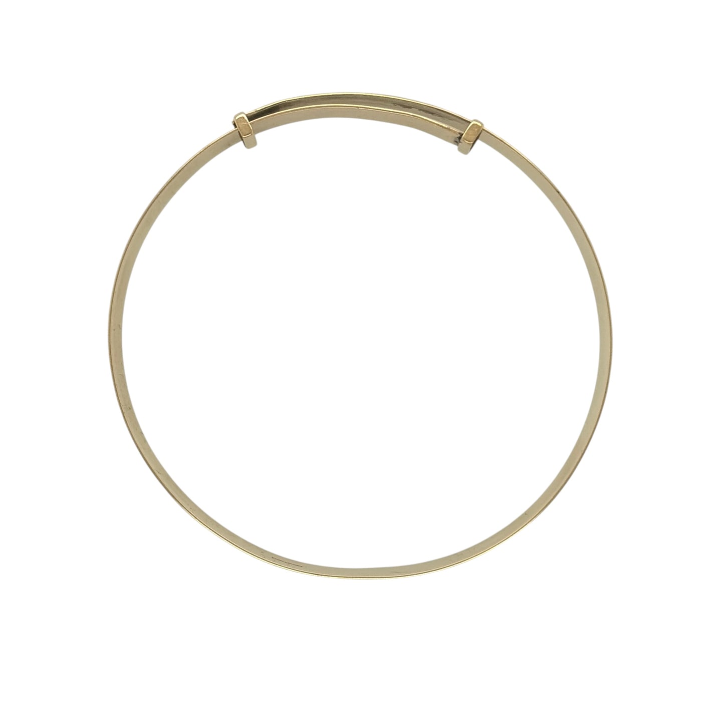 9ct Gold Patterned Expander Bangle