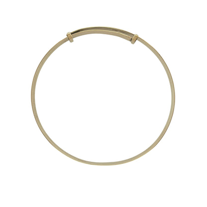 9ct Gold Patterned Expander Bangle