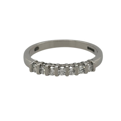 Platinum & Diamond Seven Stone Band Ring