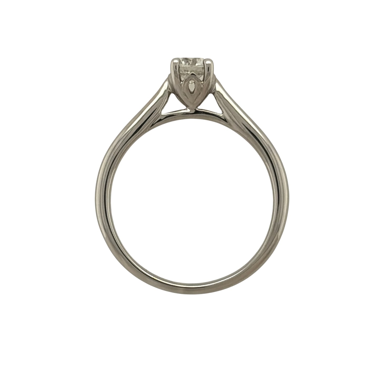 9ct White Gold & Diamond Solitaire Ring