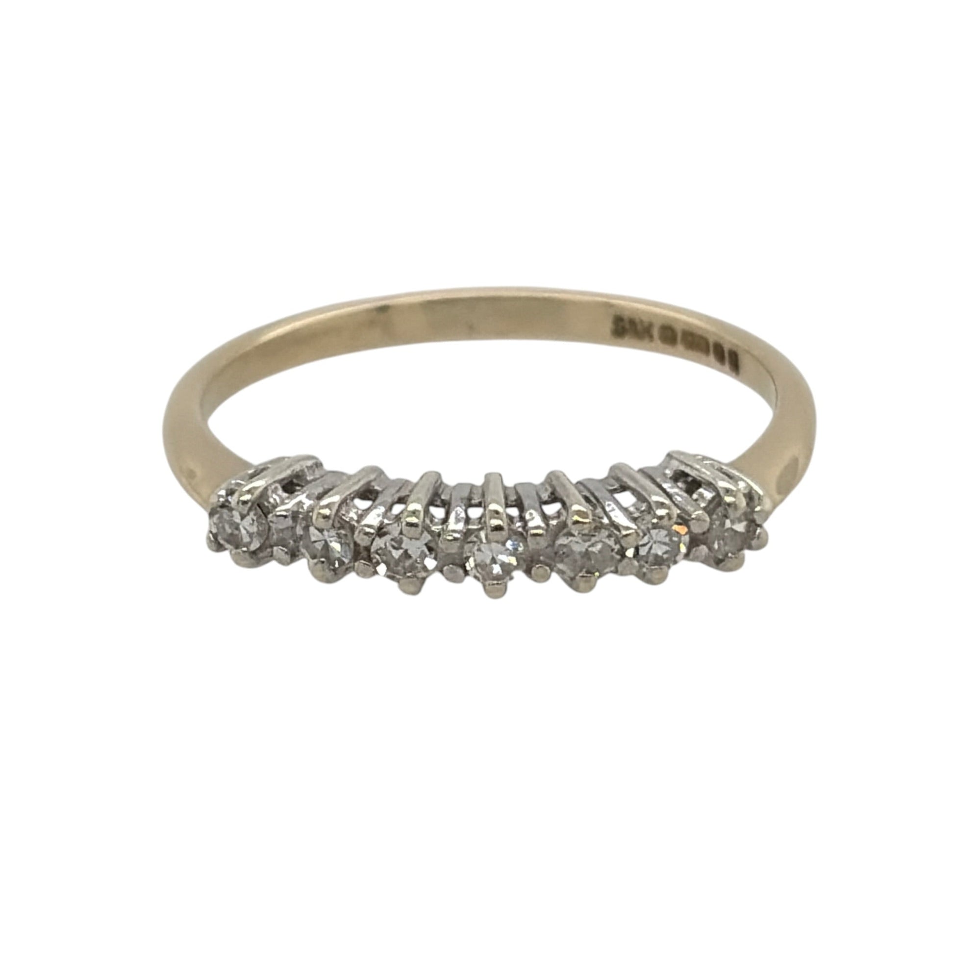 9ct Gold & Diamond Band Ring