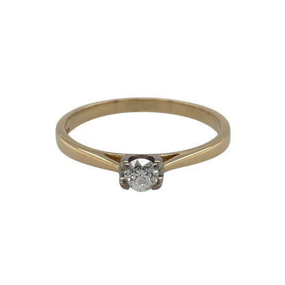 18ct Gold & Diamond Solitaire Ring
