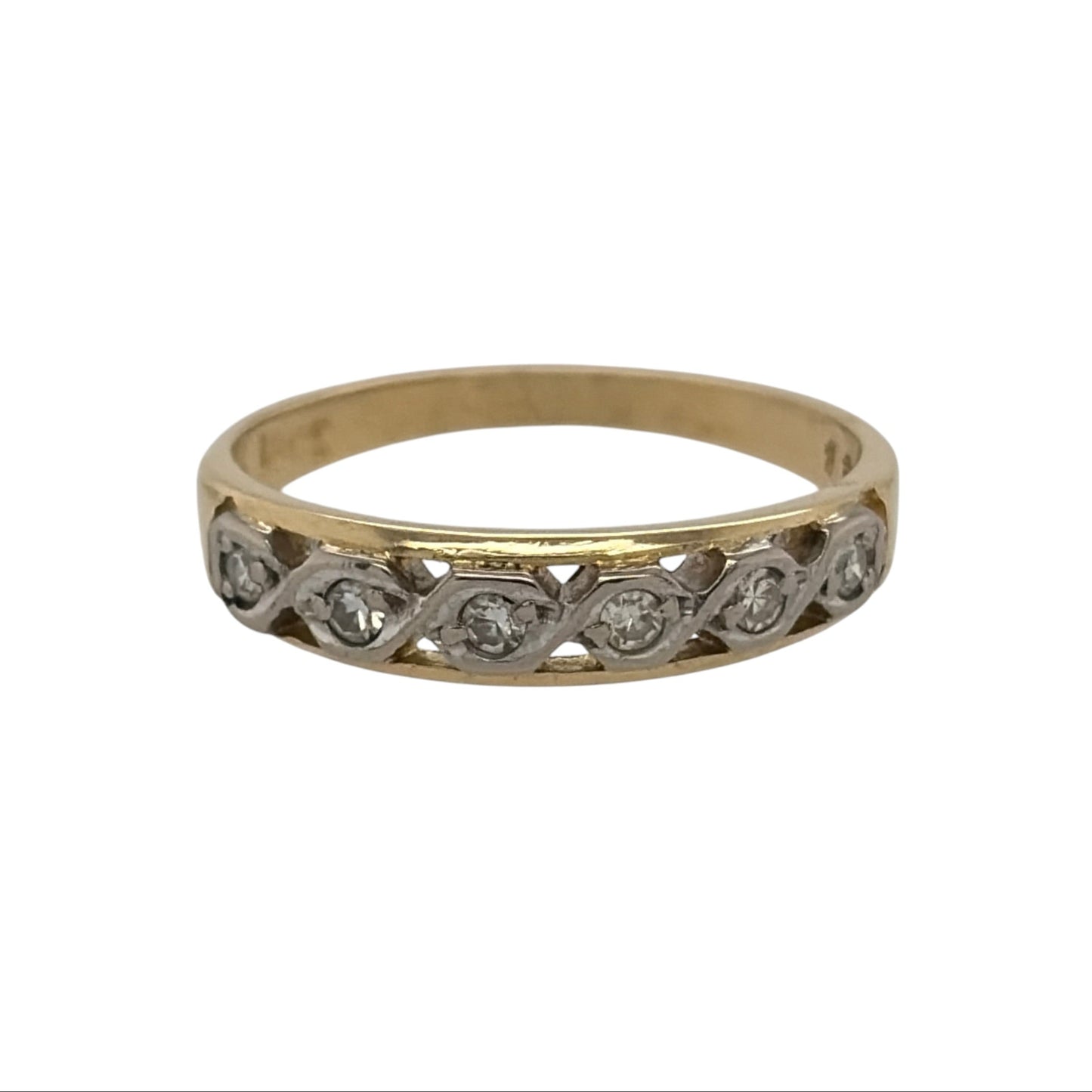 18ct Gold & Diamond Band Ring