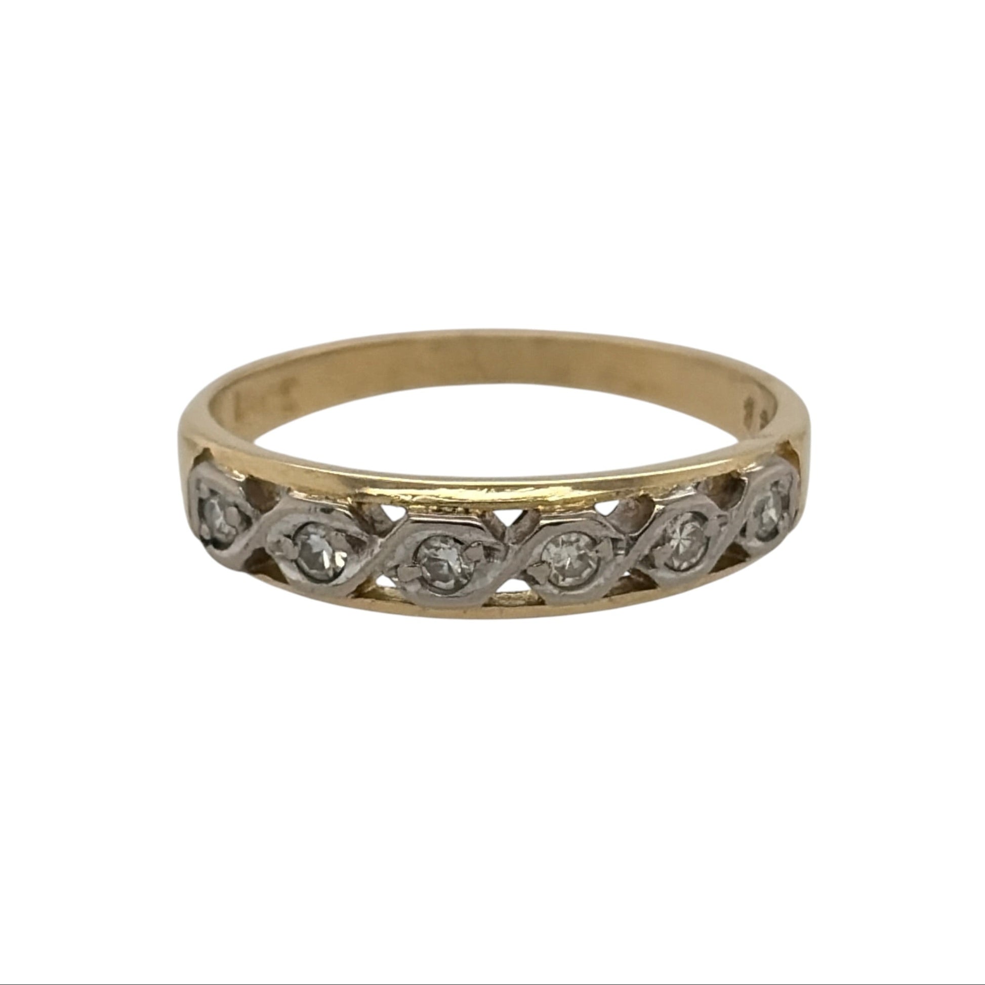 18ct Gold & Diamond Band Ring