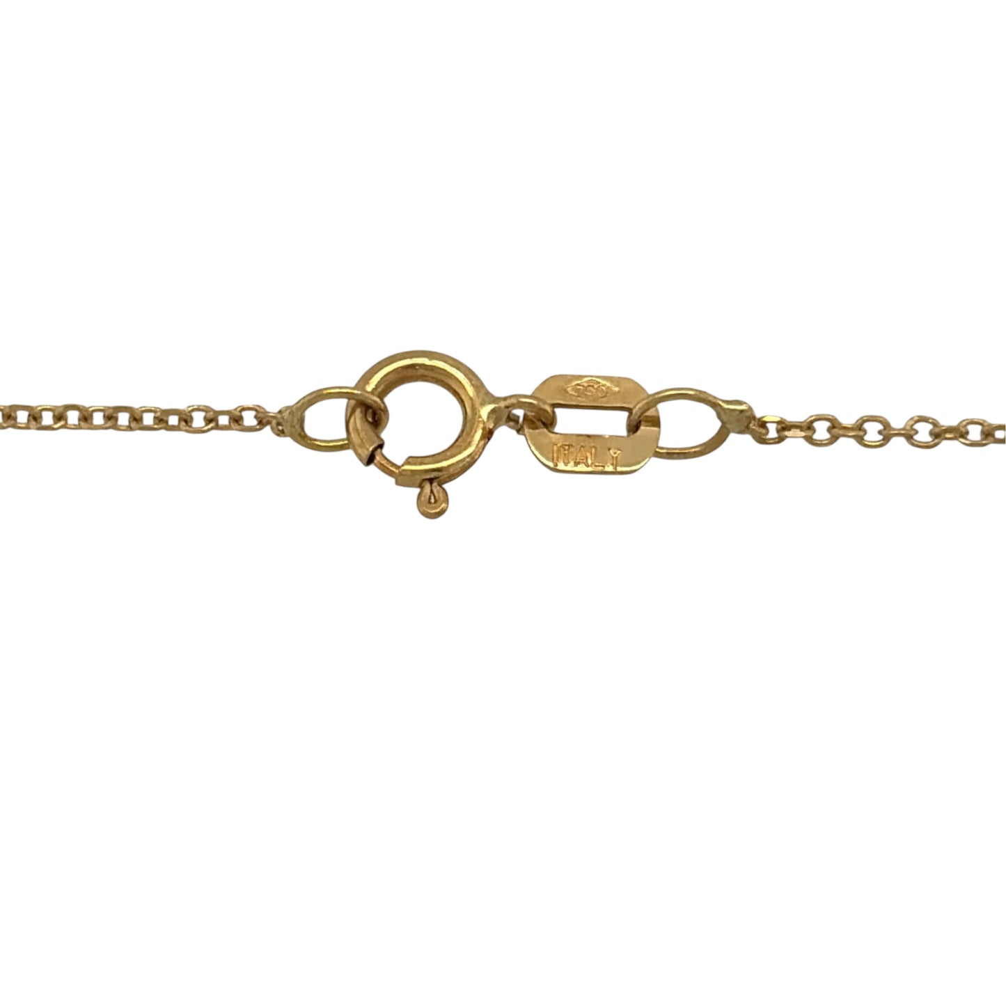 18ct Gold & Diamond Wrap Around 18" Necklace