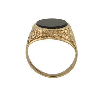 9ct Gold & Onyx Oval Signet Ring