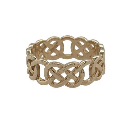 9ct Gold Celtic Knot Band Ring