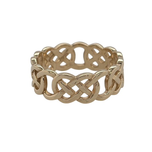 9ct Gold Celtic Knot Band Ring