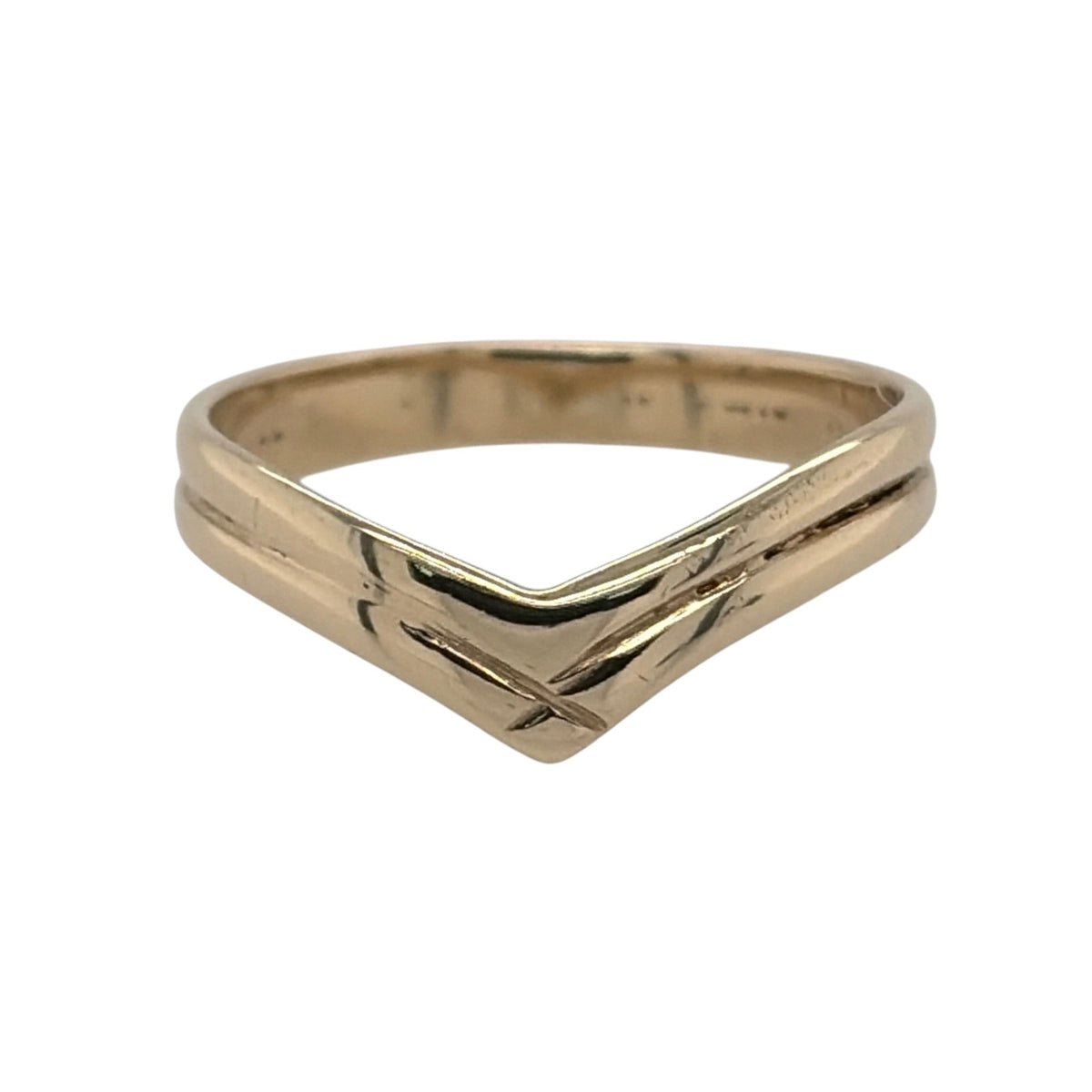 9ct Gold Wishbone Ring