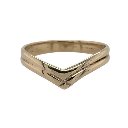 9ct Gold Wishbone Ring