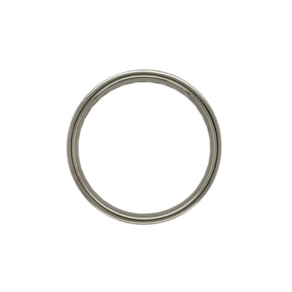 9ct White Gold & Diamond Band Ring