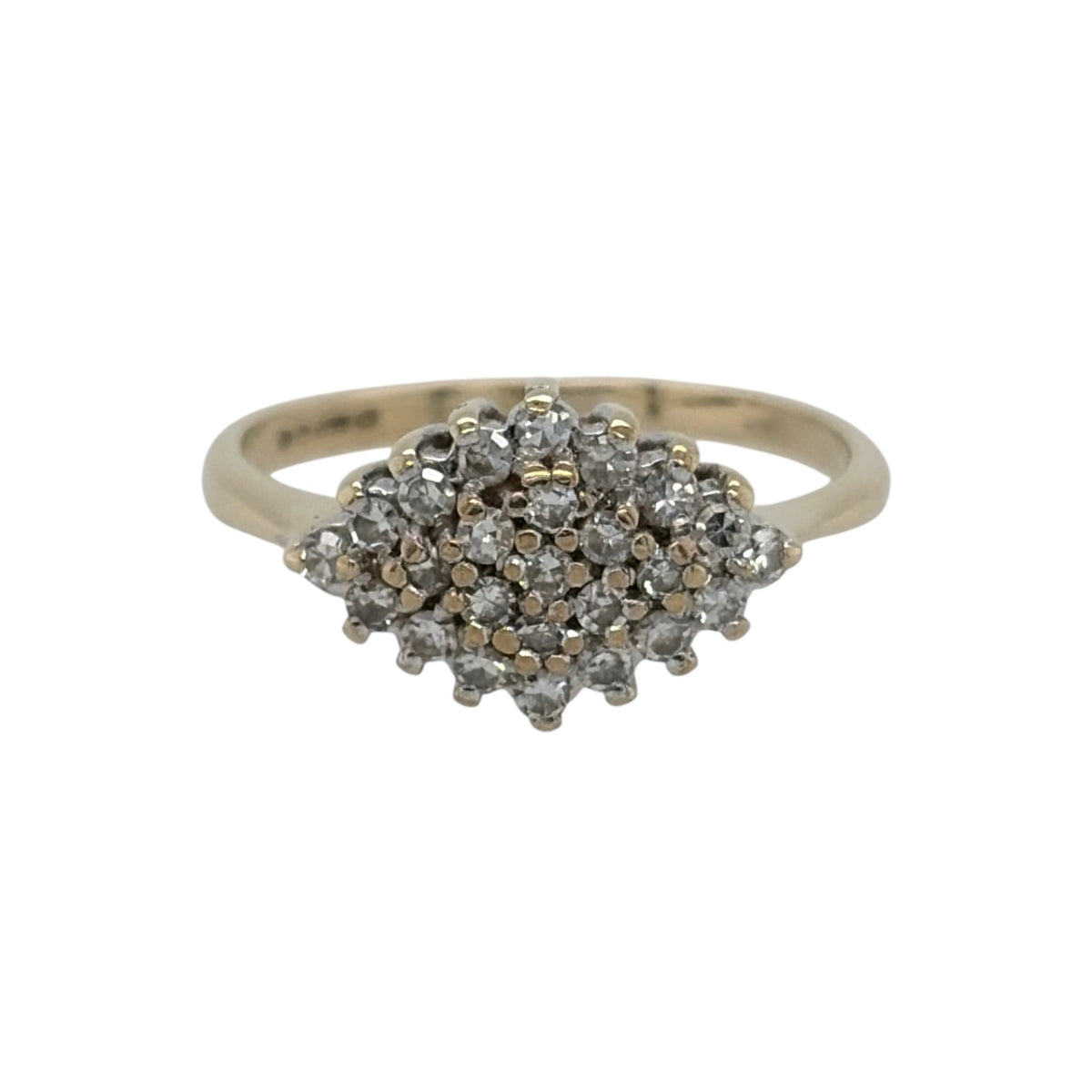 9ct Gold & Diamond Cluster Ring