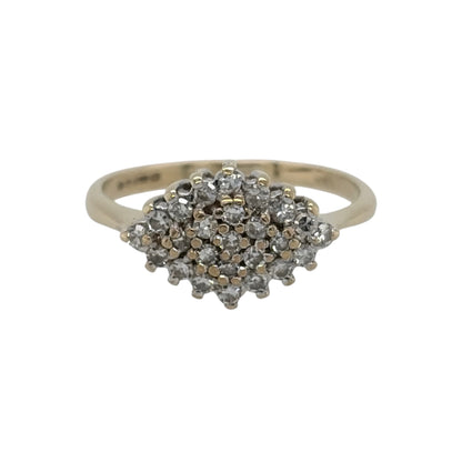 9ct Gold & Diamond Cluster Ring