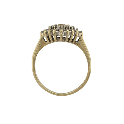 9ct Gold & Diamond Cluster Ring