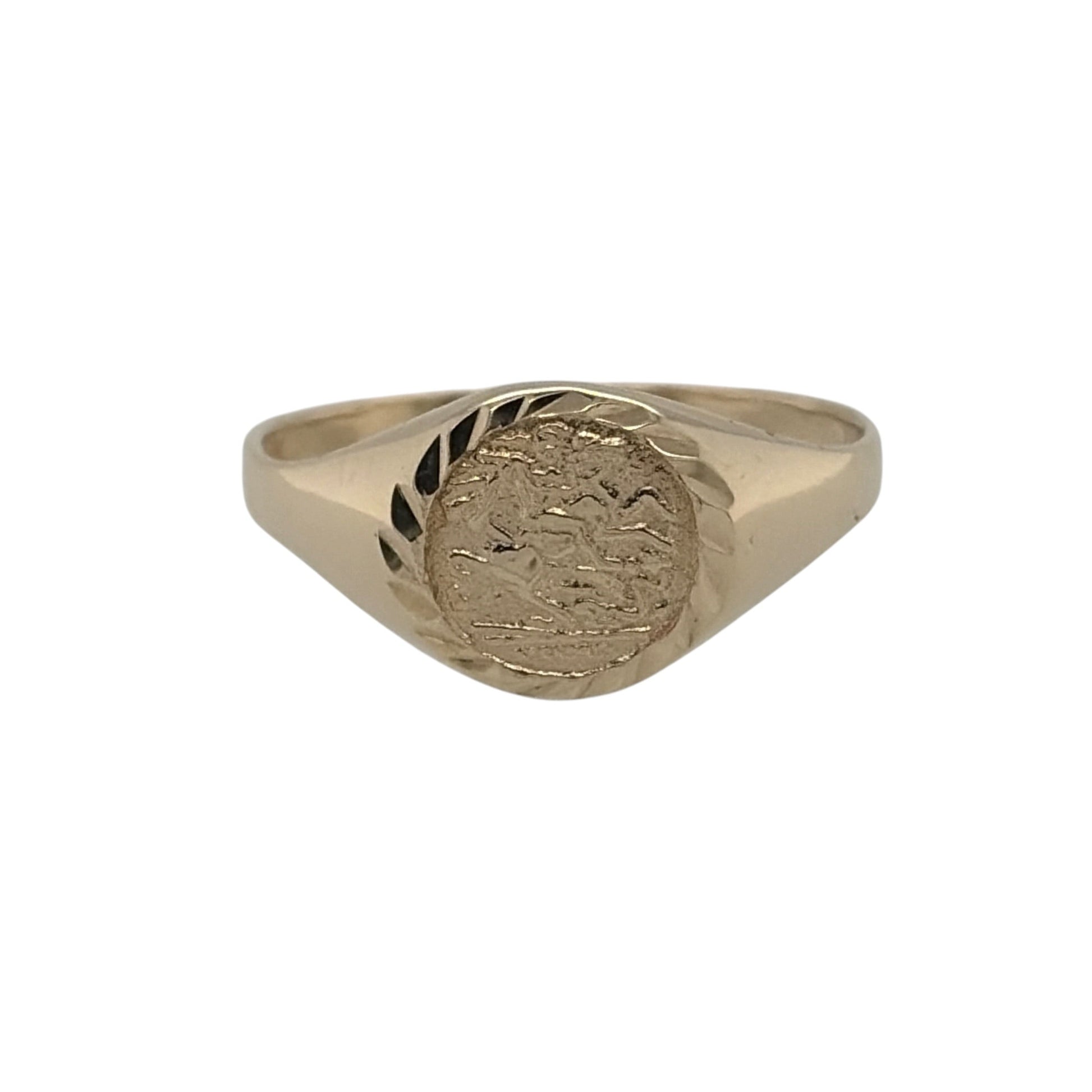 9ct Gold George and the Dragon Ring