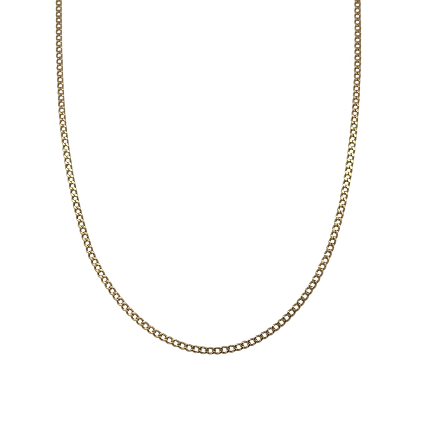 18ct Gold 18" Curb Chain