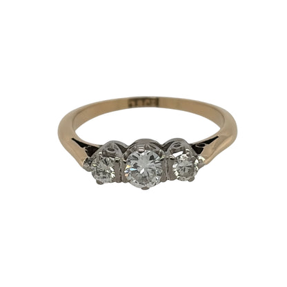 18ct Gold & Diamond Trilogy Ring