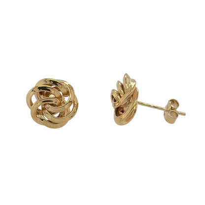 9ct Gold Knot Stud Earrings