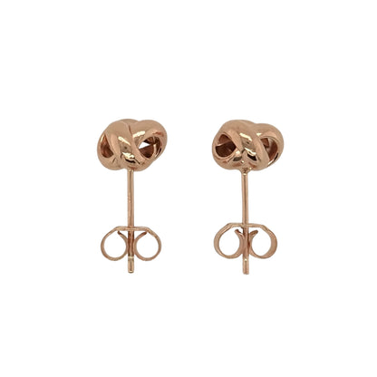 9ct Gold Knot Stud Earrings