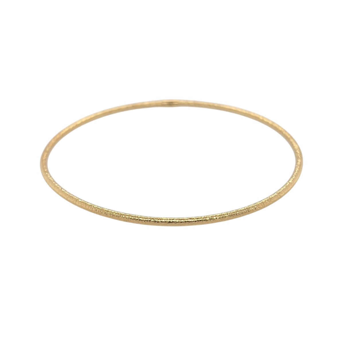 9ct Gold Textured Bangle